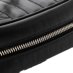 Calfskin Matelasse Aria GG Marmont Chain Shoulder Bag Black