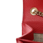 Dollar Calfskin Small Interlocking G Shoulder Bag Red