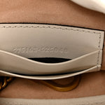 Calfskin Matelasse Mini GG Marmont 2.0 Bucket Bag White