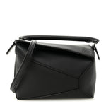 Calfskin Mini Puzzle Bag Black