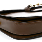 Azalea Calfskin Horsebit 1955 Shoulder Bag Brown Sugar