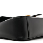 Calfskin Matelasse Small GG Marmont Shoulder Bag Black