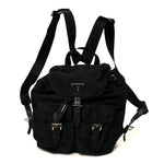 Tessuto Nylon Saffiano Small Backpack Black