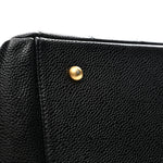 Caviar Quilted Petit Timeless Tote PTT Black