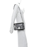 Lambskin Multi Studded Medium Diorama Flap Bag Black