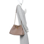 Calfskin Matelasse Medium GG Marmont Shoulder Tote Bag Porcelain Rose