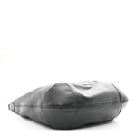 Pebbled Calfskin Medium Soho Chain Hobo Black