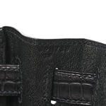 Matte Alligator Kelly Retourne 28 Black