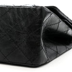 Aged Calfskin Quilted 2.55 Reissue 226 Flap So Black