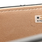 Patent Quilted Frame Clutch Flap With Chain Black