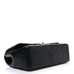 Lambskin Quilted Jumbo Double Flap Black
