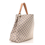 Damier Azur Graceful MM Rose Ballerine