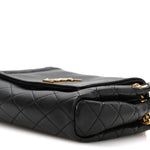 Lambskin Quilted Monogram Mini Nolita Black
