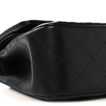Lambskin Quilted Jumbo Double Flap So Black