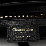 Grained Calfskin Saddle Bag Black