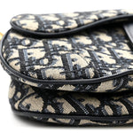Oblique Mini Saddle Bag Blue