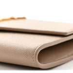 Grain De Poudre Monogram Uptown Chain Wallet Dark Beige