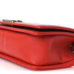 Calfskin Chevron Quilted Medium Boy Flap Red