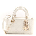 Lambskin Cannage Micro Lady D-Joy Latte