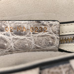 Niloticus Crocodile Himalaya Saddle Bag Latte