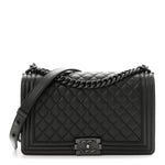 Caviar Quilted New Medium Boy Flap So Black