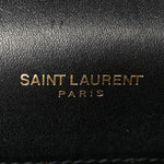 Smooth Calfskin Classic Monogram Kate Tassel Chain Wallet Black