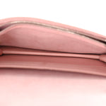 Epi Twist Belt Chain Wallet Rose Ballerine