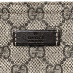 GG Supreme Monogram Medium Flat Messenger Bag Dark Brown