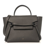 Grained Calfskin Micro Belt Bag Grey
