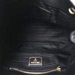 Tessuto Nylon Soft Calf Small Tote Black