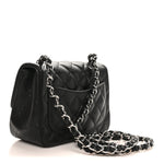 Caviar Quilted Mini Square Flap Black