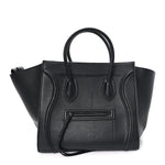 Supple Calfskin Medium Phantom Luggage Black