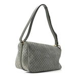 Suede GG Monogram Half Horsebit Medium Shoulder Bag Sage
