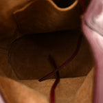 Nappa Drop Bucket Bag Bordeaux
