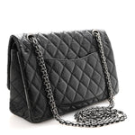 Aged Calfskin Quilted 2.55 Reissue 225 Flap Black