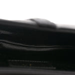 Satin Crystal Mini Saddle Bag Black