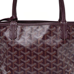 Goyardine Reversible Mini Anjou Burgundy