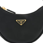Soft Calfskin Mini Arque Shoulder Bag Black