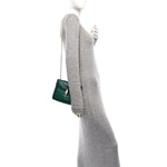 Calfskin Small Serpenti Forever Snake Strap Crossbody Bag Emerald Green