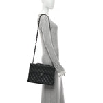 Caviar Jumbo Single Flap Black