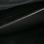 Grain De Poudre Textured Mixed Matelasse Triquilt Medium Monogram Satchel Black