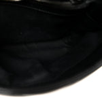 Calfskin Y Quilted Monogram Monochrome Small Loulou Chain Satchel Black