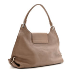 Calfskin Fanisa Gancini Large Hobo Beige