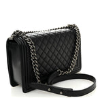 Caviar Quilted New Medium Boy Flap Black