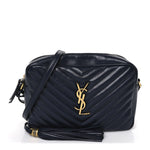 Calfskin Matelasse Monogram Lou Camera Bag Deep Marine