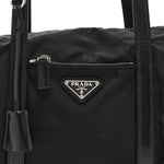 Tessuto Nylon Saffiano Tote Black
