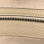 GG Supreme Monogram Textured Calfskin Web Small Ophidia Day Backpack Beige Ebony Mystic White