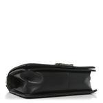 Lambskin Quilted Medium Boy Flap Dark Grey