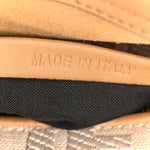 Vitello Seta Canvas FF Embroidered Mini Peekaboo Iconic Satchel Miele Scuro Poudre