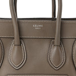 Drummed Calfskin Micro Luggage Souris